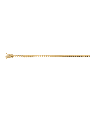 18CT Y/G HALF BZL TEN 5pt/63s
